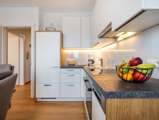 Große Arbeitsfläche im Appartement